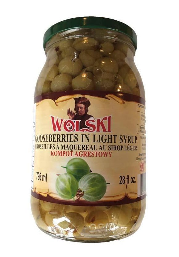 Wolski Gooseberries in light syrup 796ml
