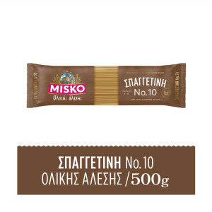 Misko Whole Wheat Spaghettini pasta no10 500g