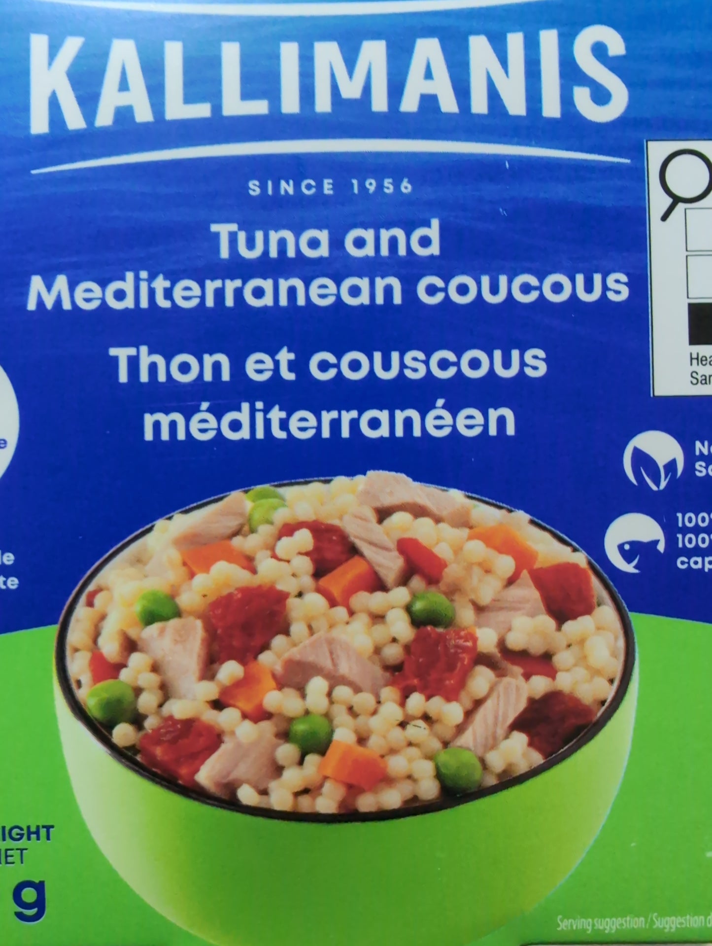 Kallimanis Tuna and Mediterranean Coucous 160g