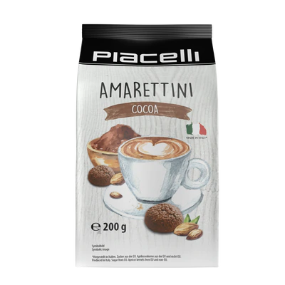 Piacelli Amarettini Italian Biscuits cocoa 200g