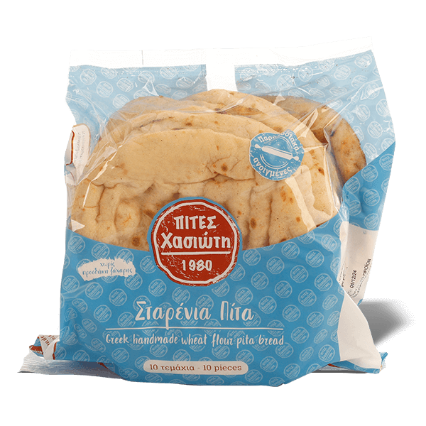 Chasiotis Greek Wheat Pita Bread 10 pieces