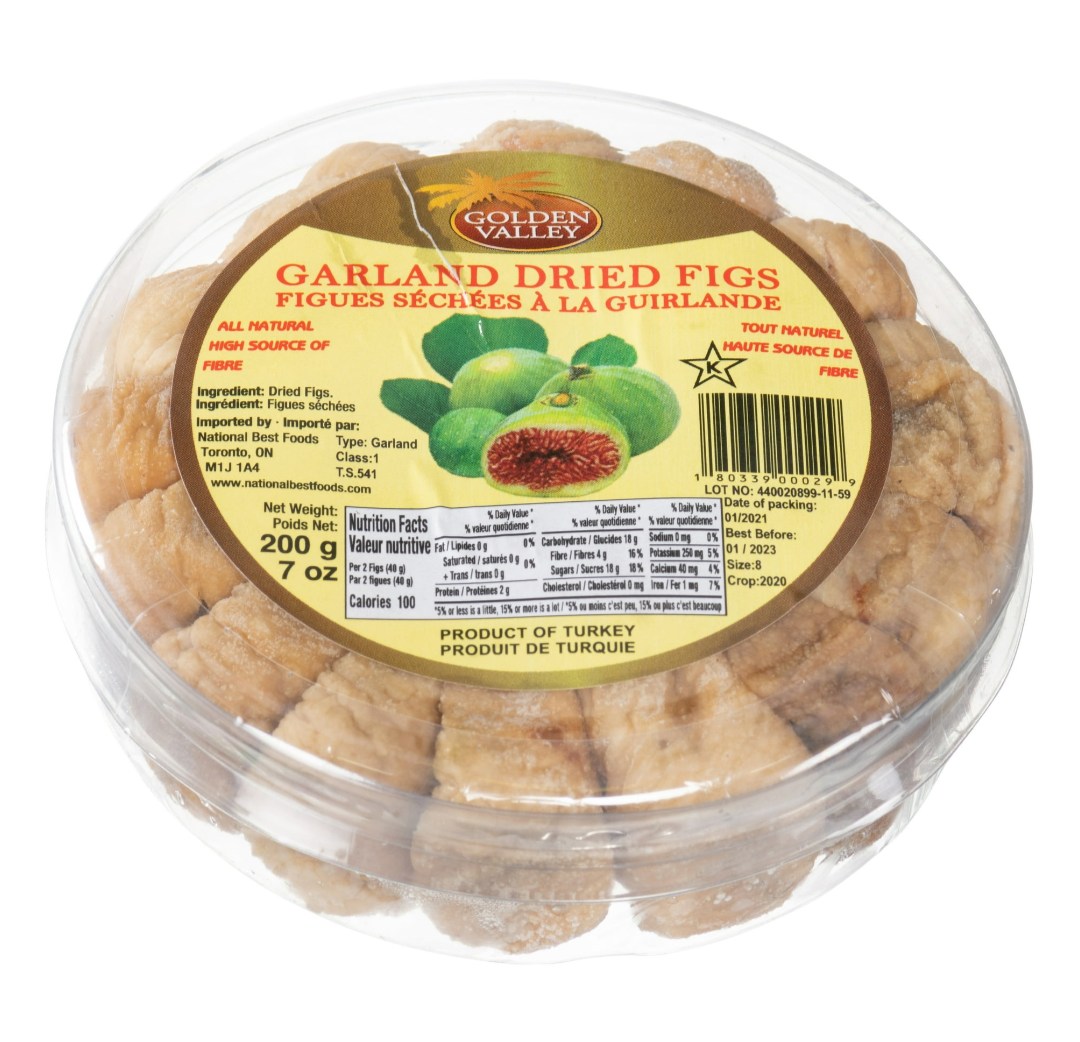 Golden Valley Garland Dried Figs 200g