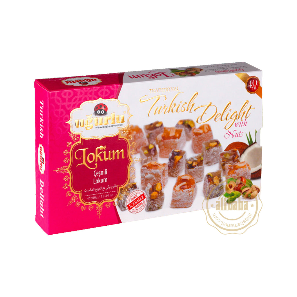 Ugurlu Turkish Delight with nuts 350g