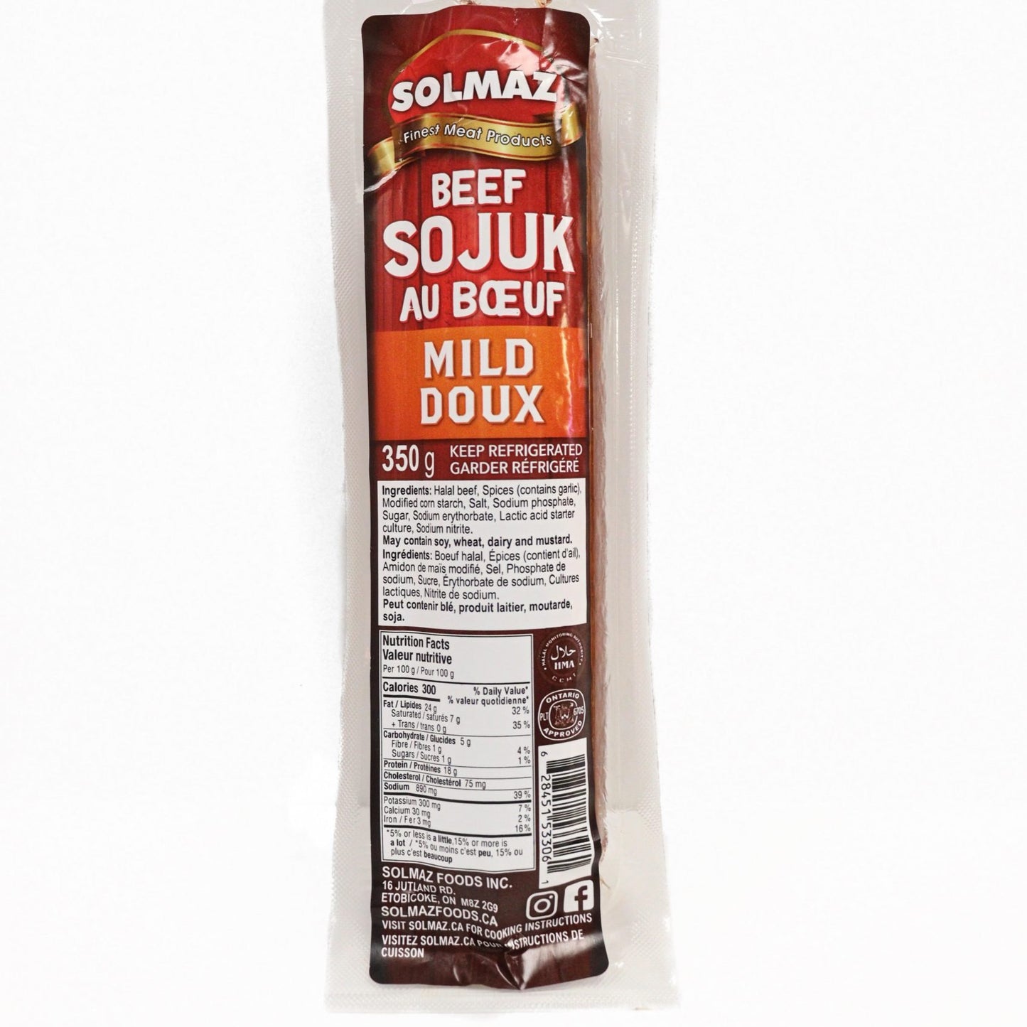 Solmaz Baton Sujuk Mild 350g