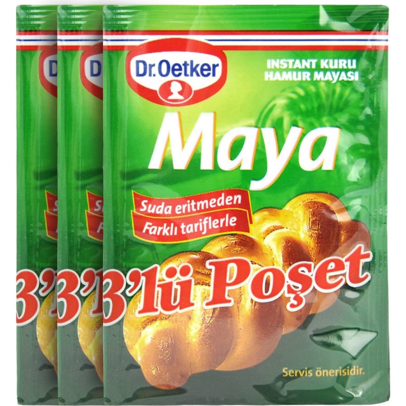Dr Oetker Instant Dry Yeast 3pack 30g