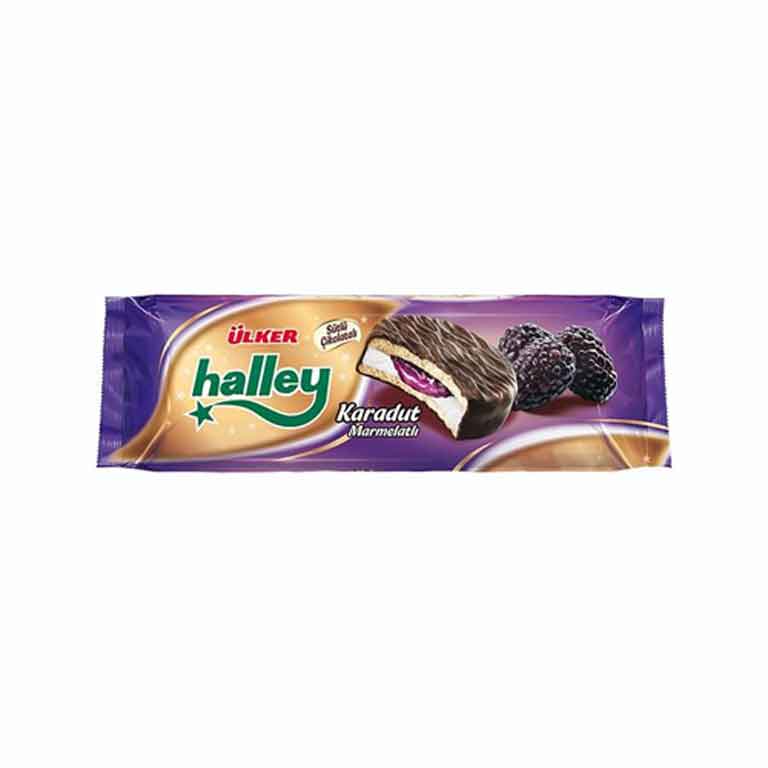 Ulker Halley Marshmallow Sandwich with black mulbery 74g