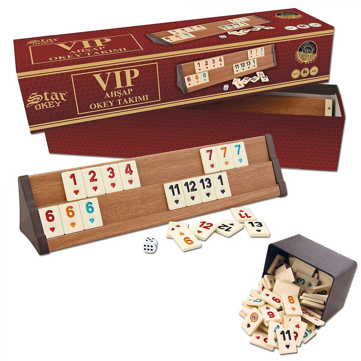 Star Vip Wooden Rummy Set