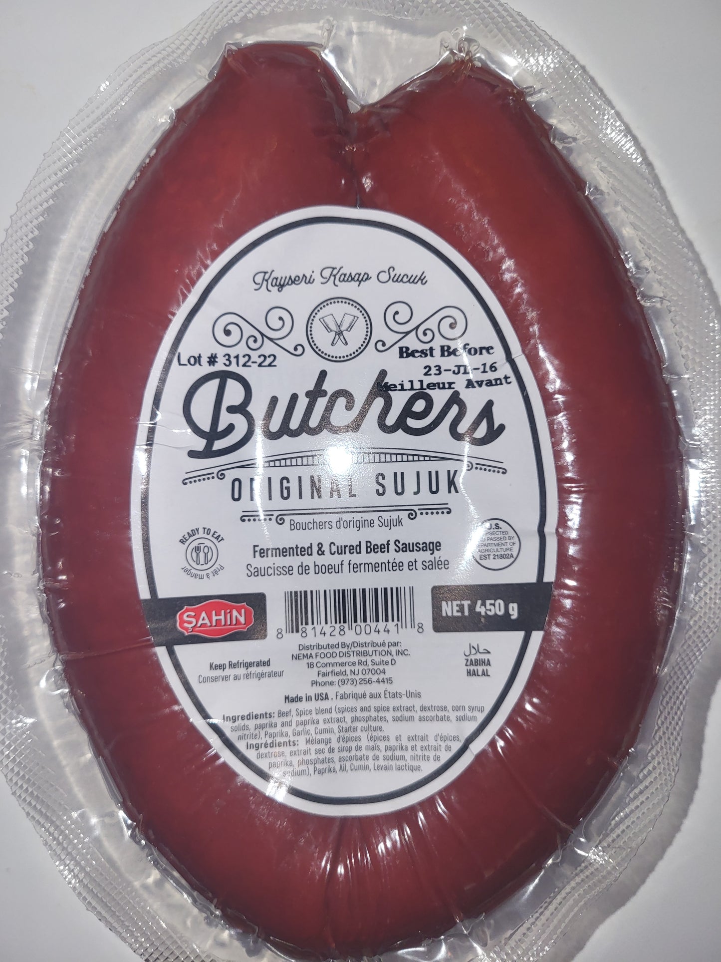 Sahin Butchers Sujuk