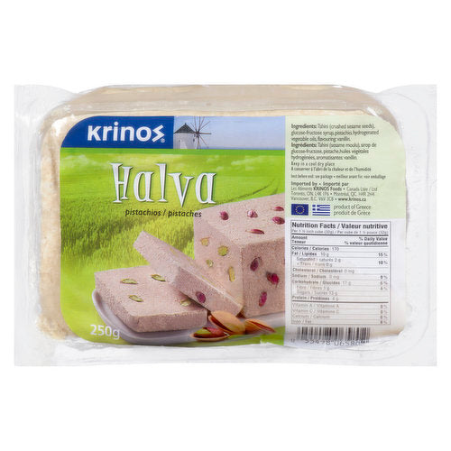 Krinos Pistachio Halva 250g