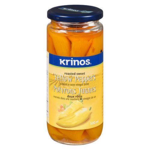 Krinos Roasted Sweet Yellow Peppers 500ml