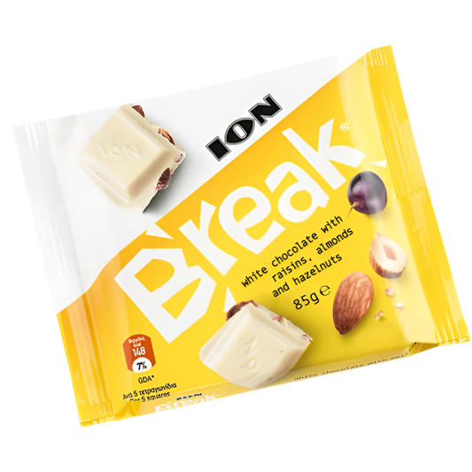 Ion Break Milk Chocolate with almond, raisin and hazelnut 85g