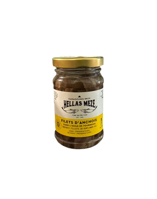 Karagounis Hellas Meze Anchovy Fillets in sunflower oil 80g