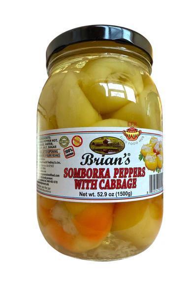 Brian's Pickled Somborka peppers with cabbage 1500g