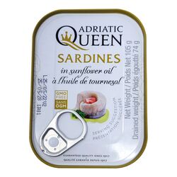 Adriatic Queen Sardines in sunflower oil 105g