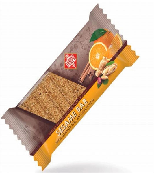 Tempo Sesame Plus Sesame Bar with orange and cinnamon 60g