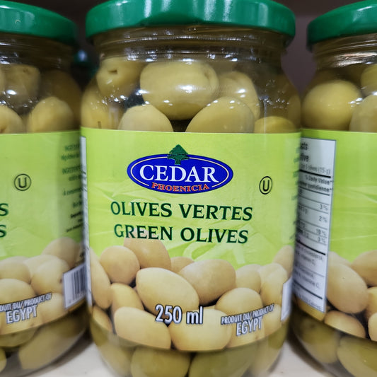Cedar Green Olives 250ml