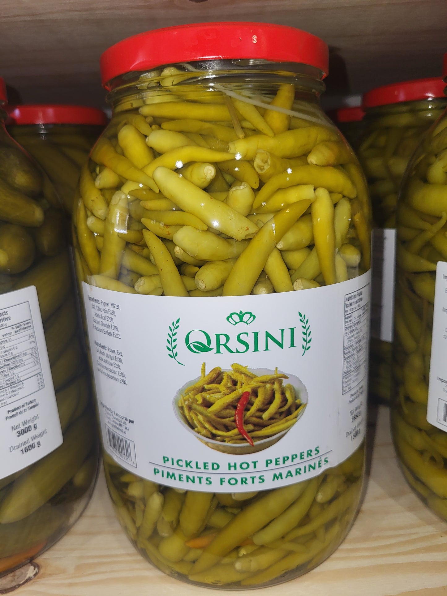 Orsini Pickled Hot Peppers 2850g