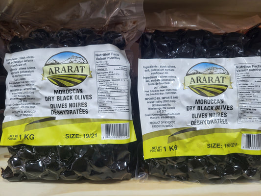Ararat Moroccan Dry Black Olives 1000g