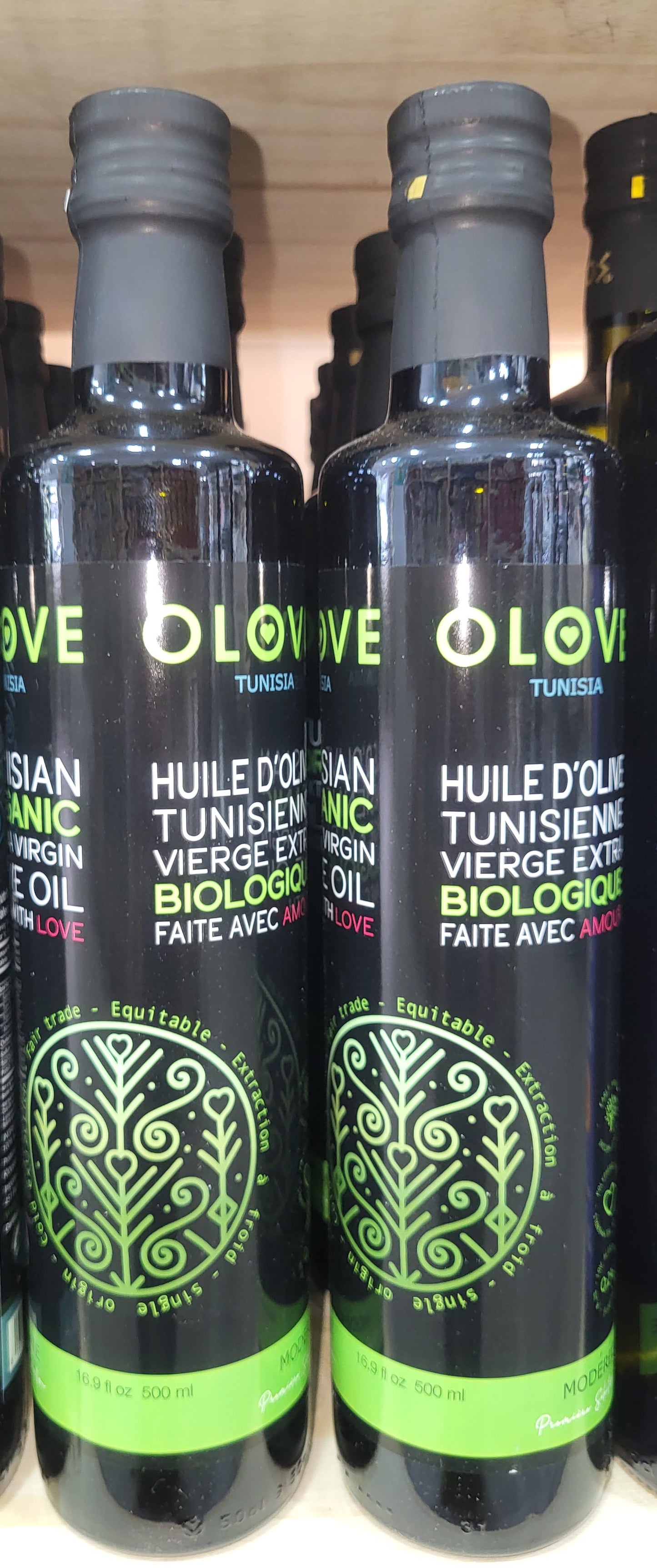 Olove Tunisian Organic Extra Virgin Olive Oil moderate 500ml