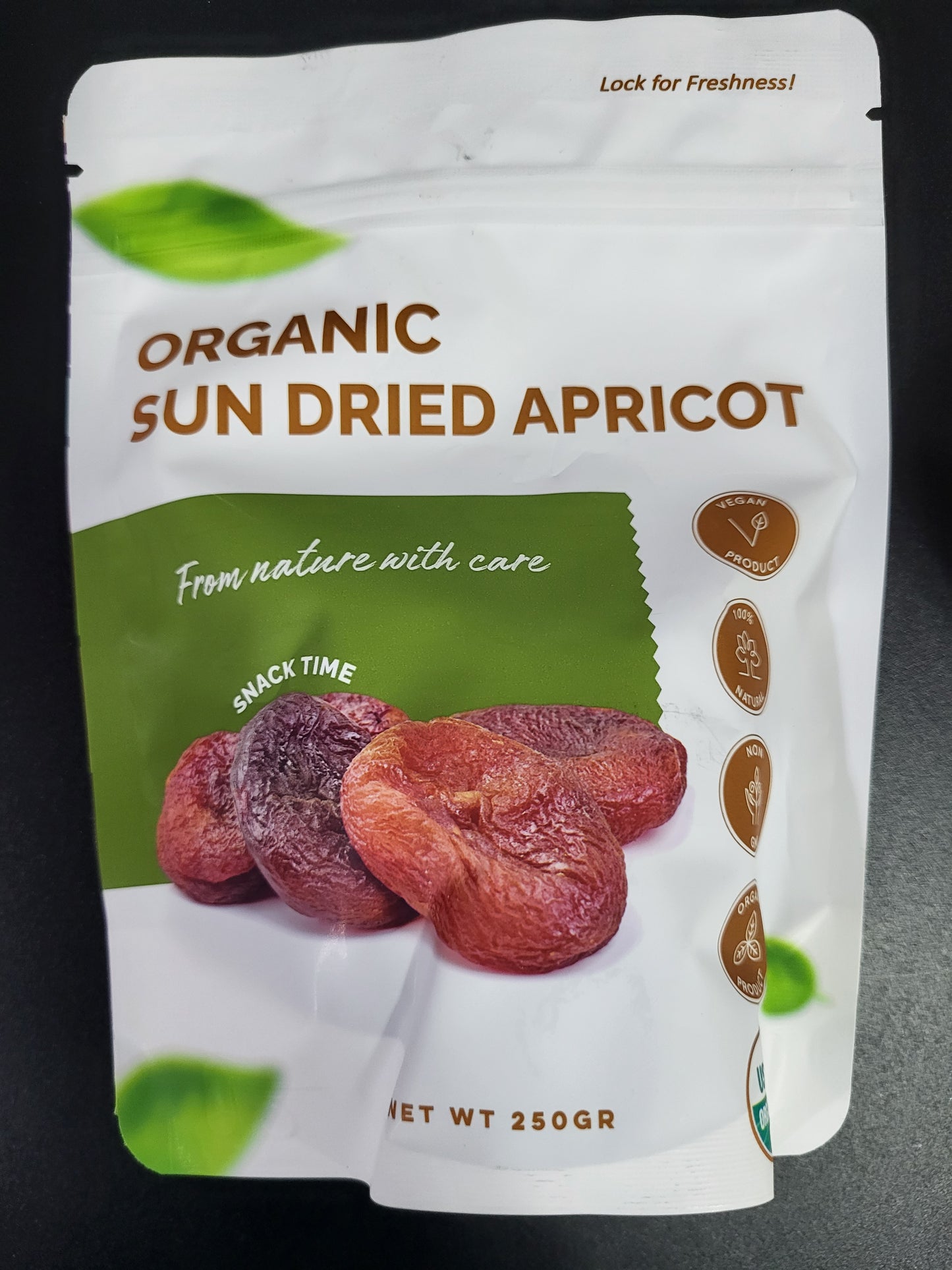 Organic Sun Dried Apricot 250g