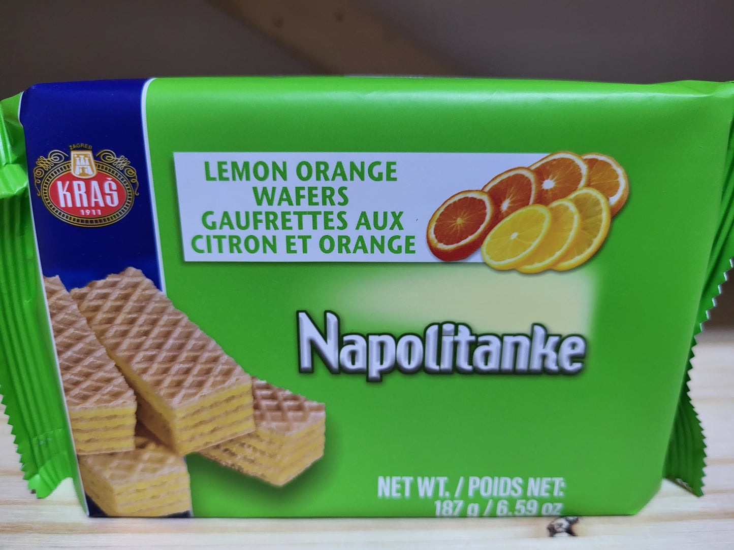 Kras Napolitanke Lemon Orange Wafers 187g