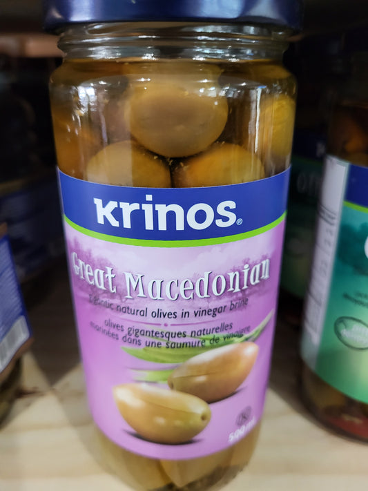 Krinos Great Macedonian Olives 500ml