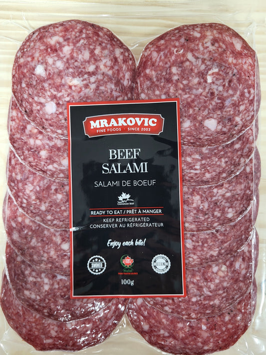 Mrakovic Sliced Beef Salami 100g