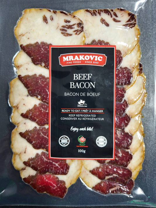 Mrakovic Sliced Beef Bacon 100g