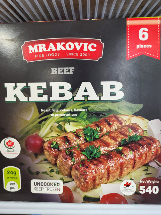 Mrakovic Beef Kebab 6pieces 540g