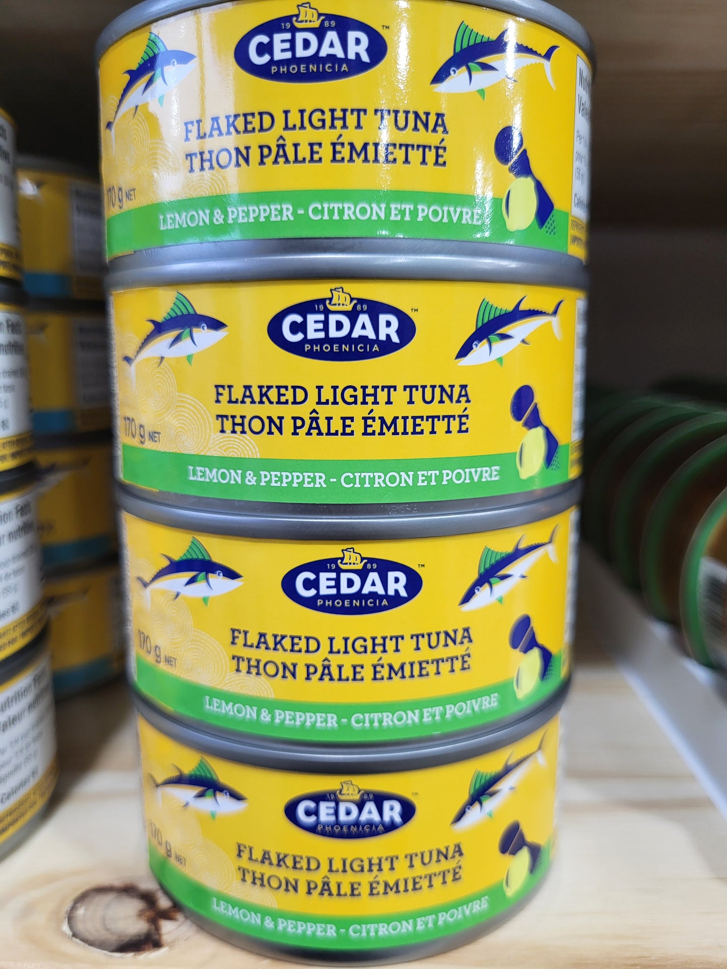 Cedar Flaked Light Tuna with lemon&pepper 170g