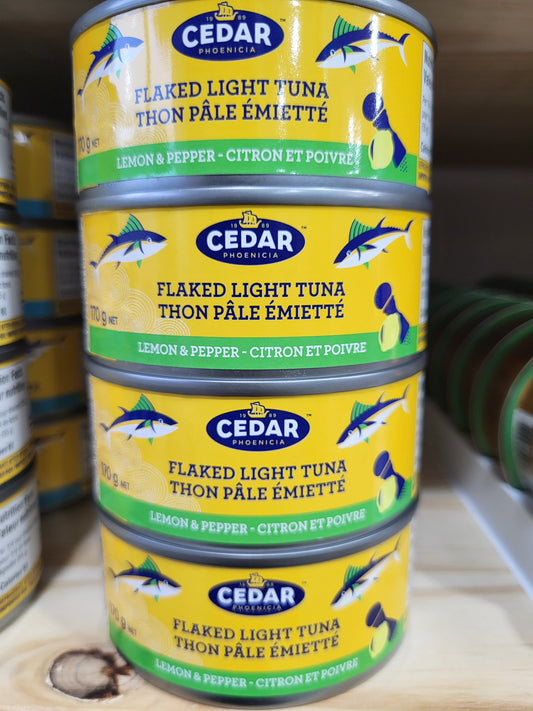 Cedar Flaked Light Tuna with lemon&pepper 170g