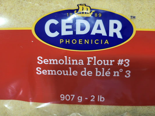 Cedar Semolina Flour #3 907g