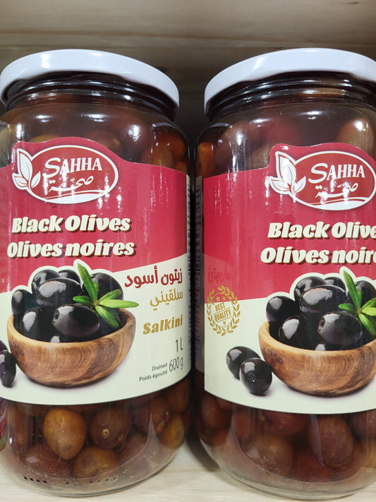 Sahha Black Olives Salkini 1L