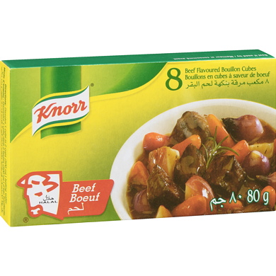 Knorr Beef Flavoured Bouillon Cubes 80g