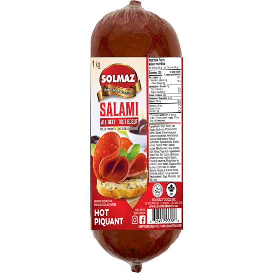 Solmaz Salami Beef Hot 1kg