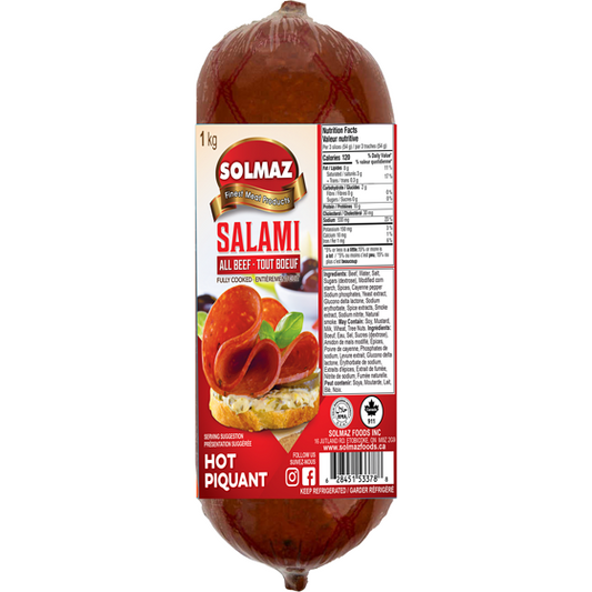 Solmaz Salami Beef Hot 1kg