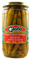 Gloria Pickled Hot Peppers 750ml