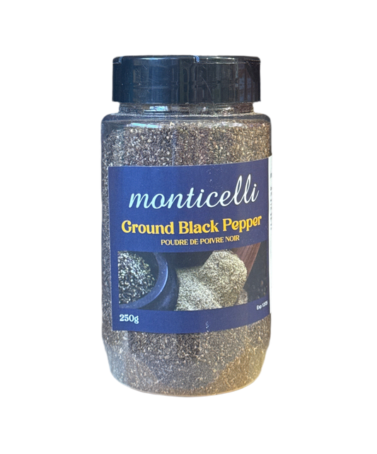 Monticelli Ground Black Peppers 250g
