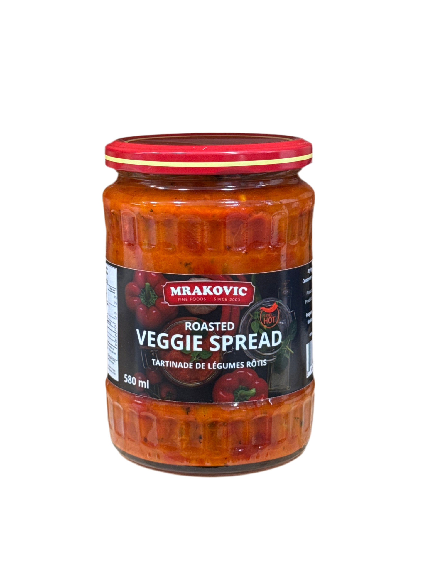 Mrakovic Lutenica Roasted Veggie Spread hot 580ml