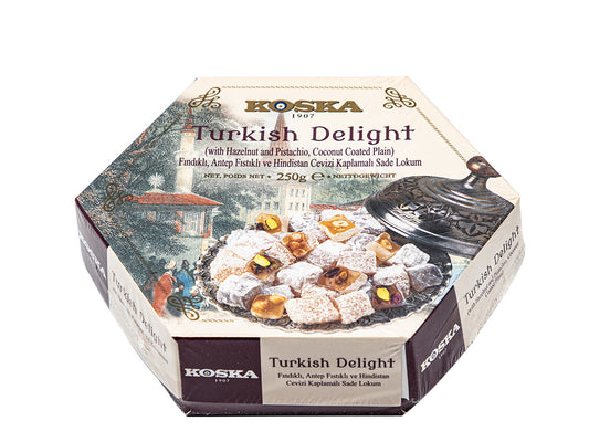 Koska Turkish Delight with hazelnut, pistachio, coconut 250gr