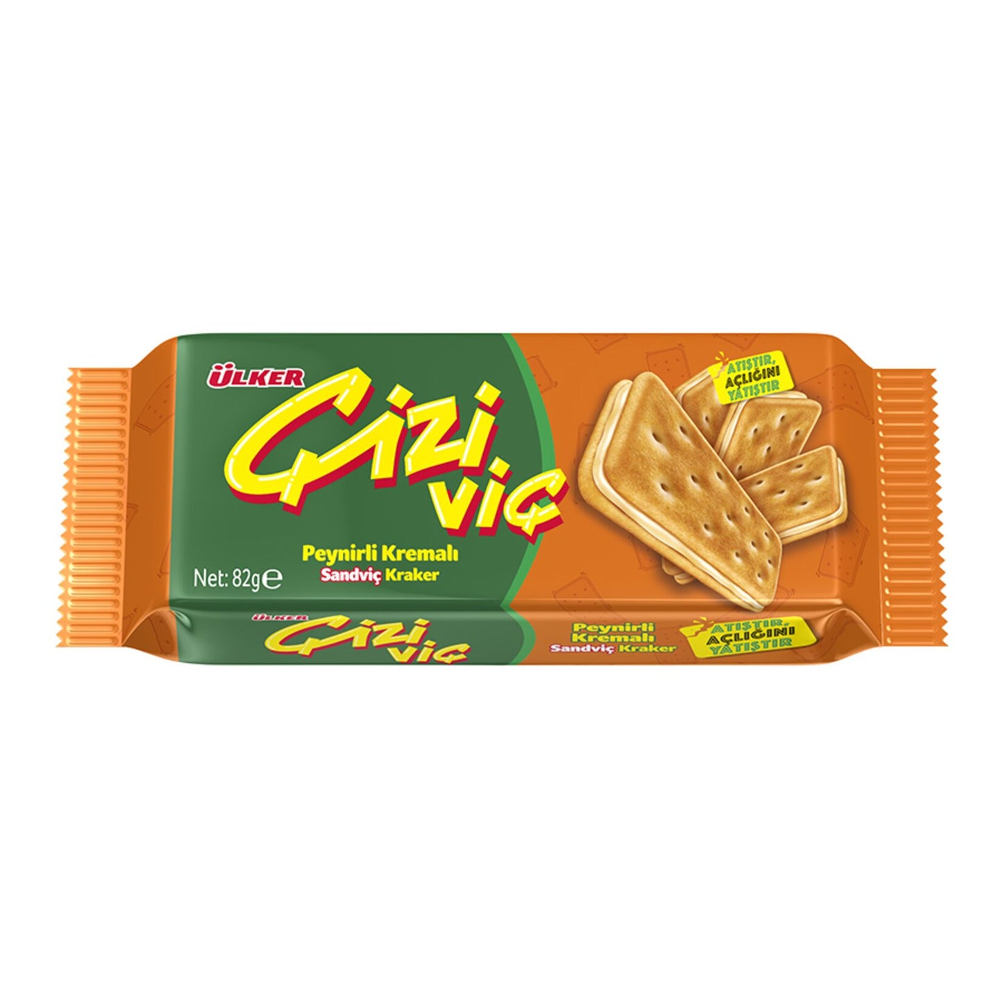 Ulker Cizivic sandwich crackers with cheese cream 82gr