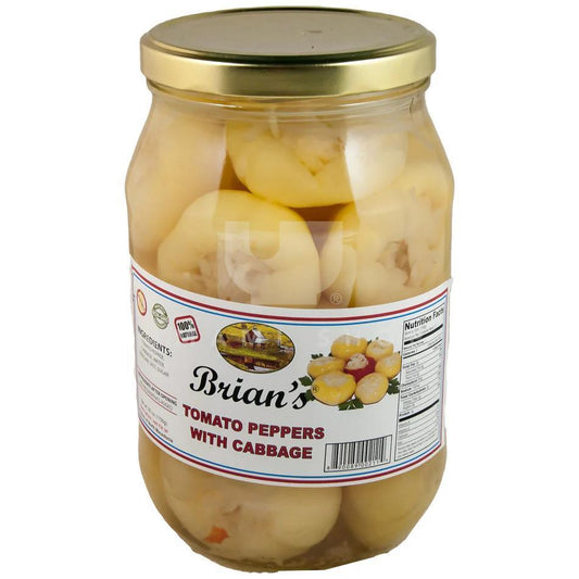 Brian's Pickled Tomato peppers with cabbage 1500g
