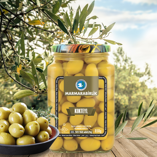 Marmarabirlik Kokteyl Whole Green Olives 850g