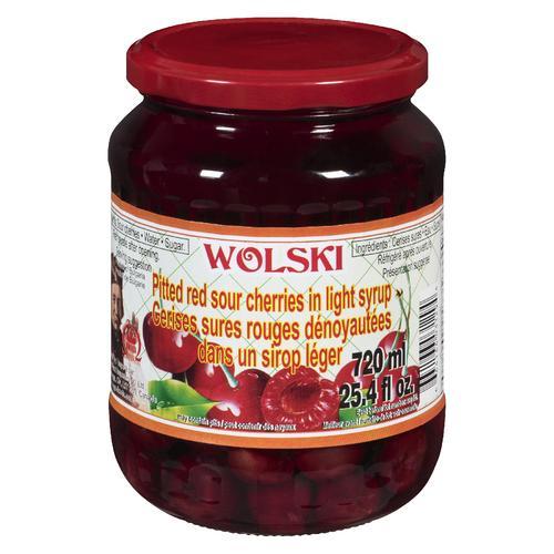 Wolski Pitted Cherries in Light Syrup 720ml