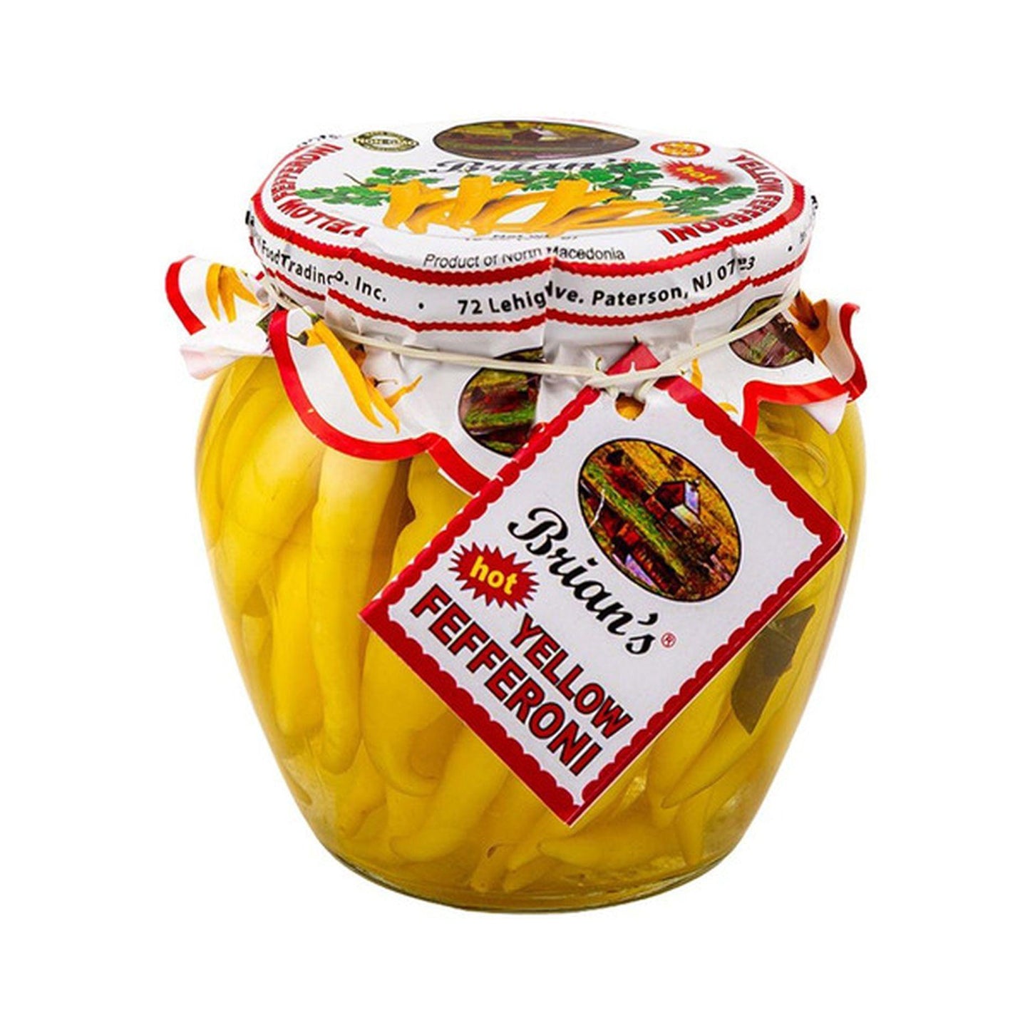 Brian's Mild Yellow Fefferoni Pickles 550g