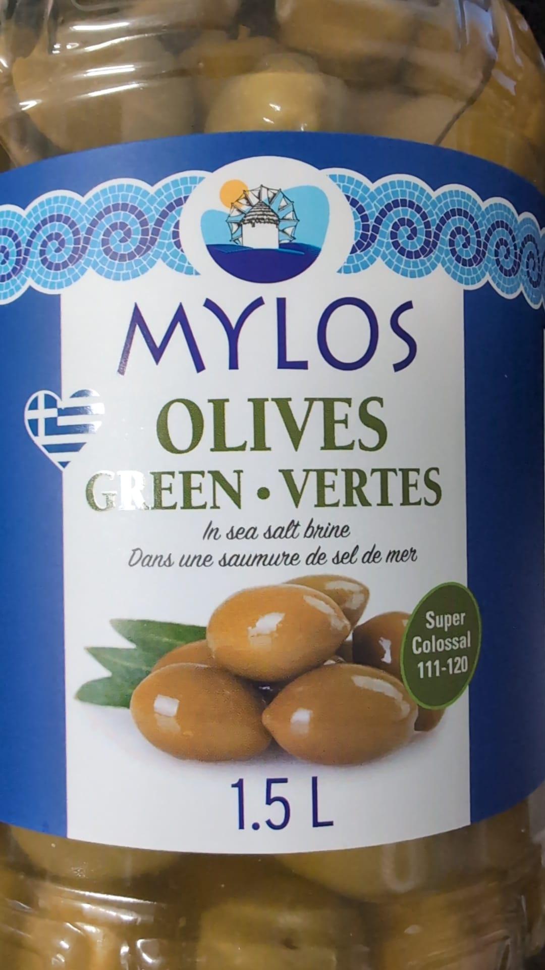 Mylos Green Olives 1.5L