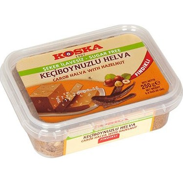 Koska sugar free Carob Halva with Hazelnut 250gr