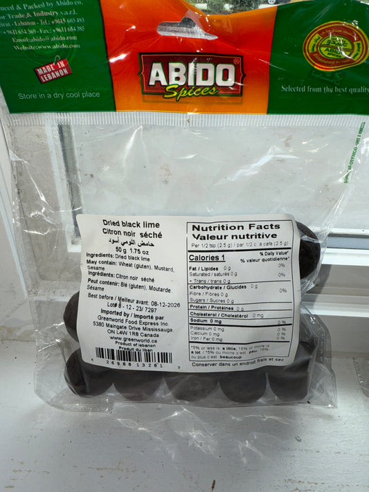 Abido Dried Black Lime 50g