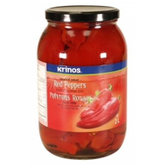 Krinos Roasted Sweet Red Peppers 2lt