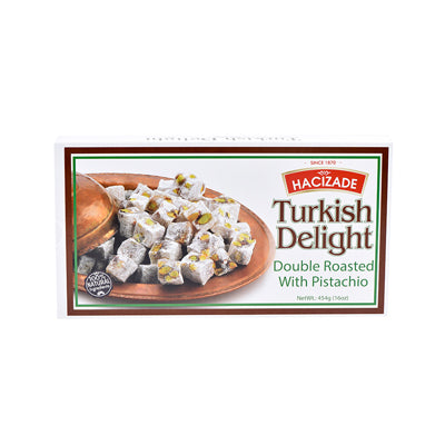 Hacizade Turkish Delight Double Roasted with Pistachio 454g